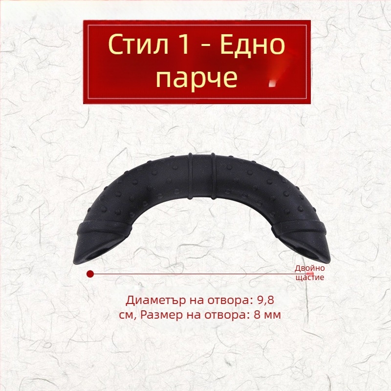 Силиконови предпазители за ушите на тигана, термоизолационни, за стар стил двойно-ушен железен тиган и голям вок с клип-дръжка, устойчиви на високи температури