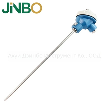 Jinbo JB-WRNK022 K-тип температурен сензор с регулируем армирован зонд от неръждаема стомана, обхват 0–1000°C
