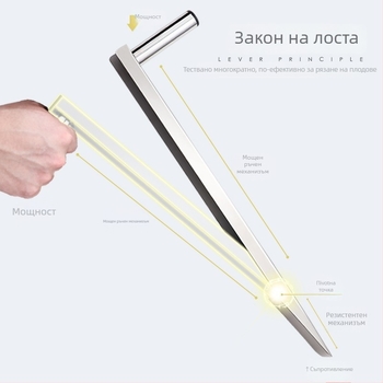 Джакфрут сепаратор нож – неръждаема стомана, многофункционален инструмент за изваждане на сърцевина и разделяне на плод