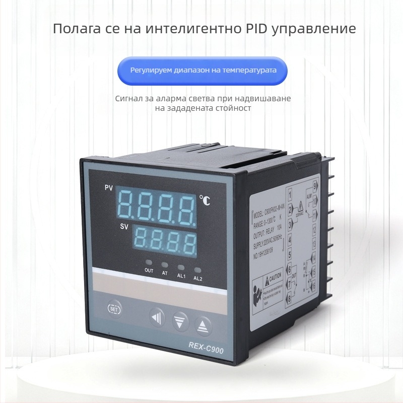 REX-C900 антиинтерференционен температурен контролер с цифров дисплей, 110V AC