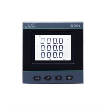 Трифазен LCD мрежов мултифункционален електромер RS485 ES96DY, висока прецизност