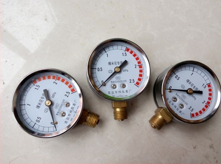 Манометър за машини за пуканки, марка Huayi Five Stars, модел Pressure gauge; обработка и персонализация: Да