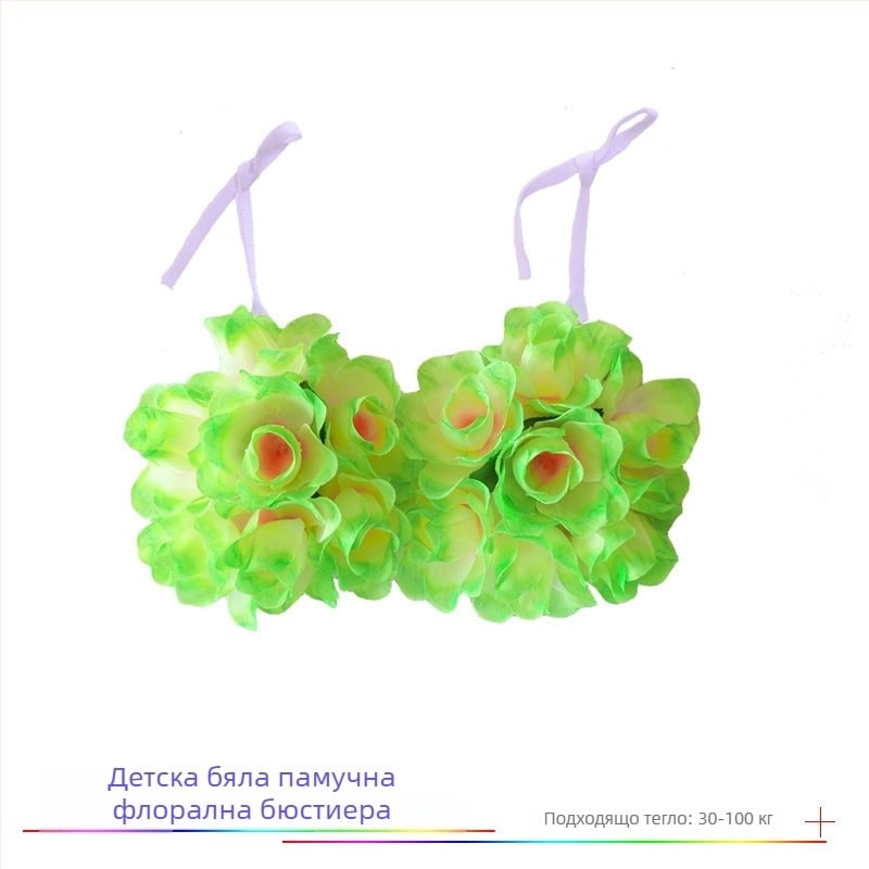 Сутиен с кокосови черупки и хула комплект за етнически танц, унисекс, Chenille и Spandex, пролет 2025