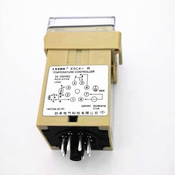 E5C4-R20K K-тип цифров температурен контролер, обхват 0-399°C, 220V, монтаж в гнездо