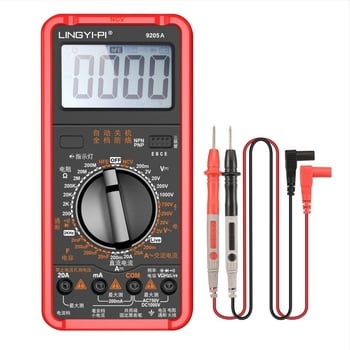 DT9205A цифров мултиметър — високопрецизен, напълно автоматичен, интелигентен, многофункционален, защита срещу изгаряне за електротехници
