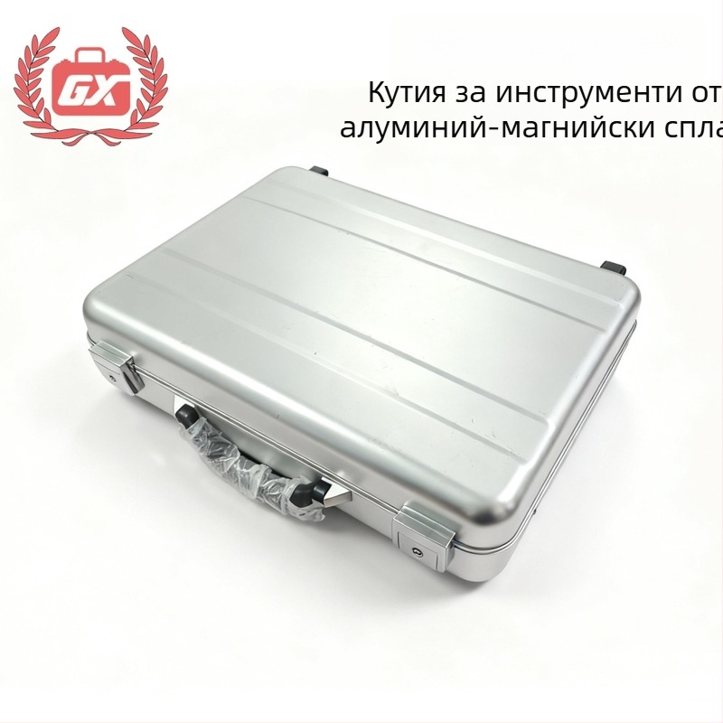 Еднокорпусна алуминиева кутия за инструменти, преносим еднослоен корпус за многофункционално съхранение