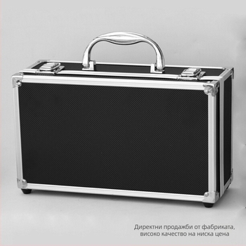 Алуминиев инструментален куфар с MDF вложка, преносим, 3 кг капацитет, многофункционална кутия за съхранение