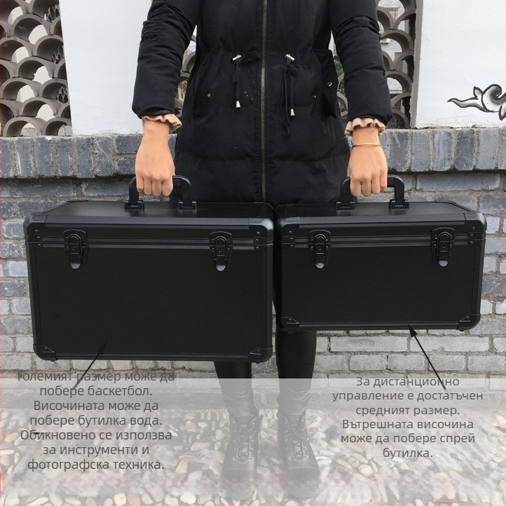 Голям алуминиев кейс за инструменти и дронове – преносим полетен и инструментален кейс