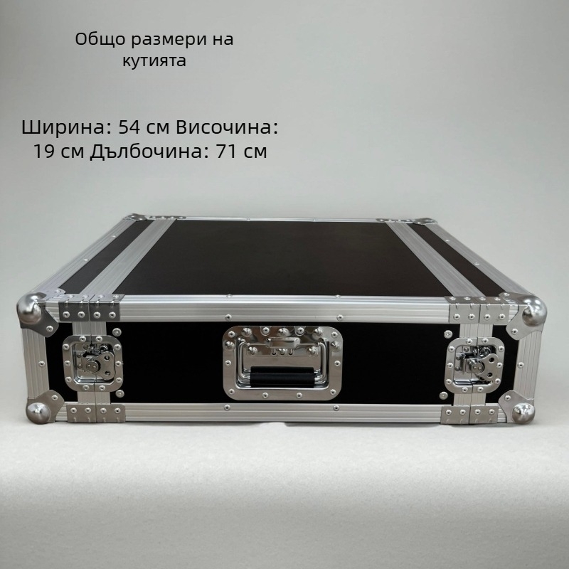 3U алуминиев летящ кейс за аудио оборудване, еднослоен, без колела, за усилвател rack