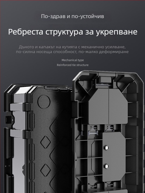 Комплект кутии за инструменти за дома, неръждаема стоманена кутия за съхранение на инструменти и за автомобил, трислоен сгъваем дизайн, индустриално качество