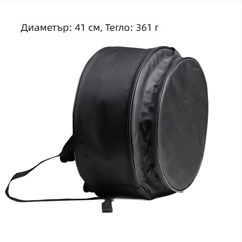 Чанта за Snare Drum, кръгла чанта за съхранение на барабани, удебелена чанта за джаз сет, раница от Oxford плат, преносима