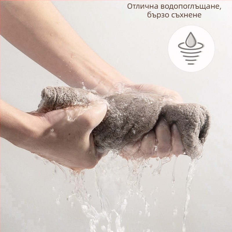 Шапка за сушене на коса от корална кадифена материя, персонализируема, обшита конструкция, тегло 120–139 g