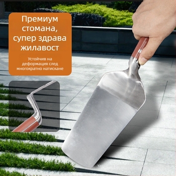 Jingcheng Интегриран инструмент за зидария от неръждаема стомана: шпакловъчна мистрия, шпатула за мазилка, скрепер