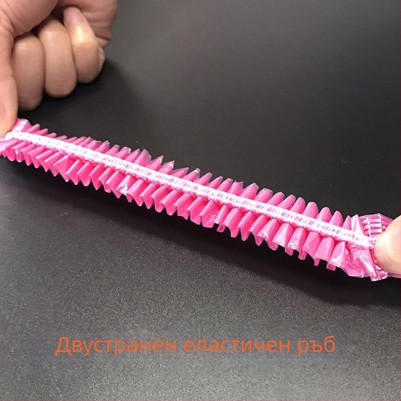 Еднократна душ-шапка, 100 бр., пластмасова, индивидуално опакована в OPP, с дебел дизайн на лентата