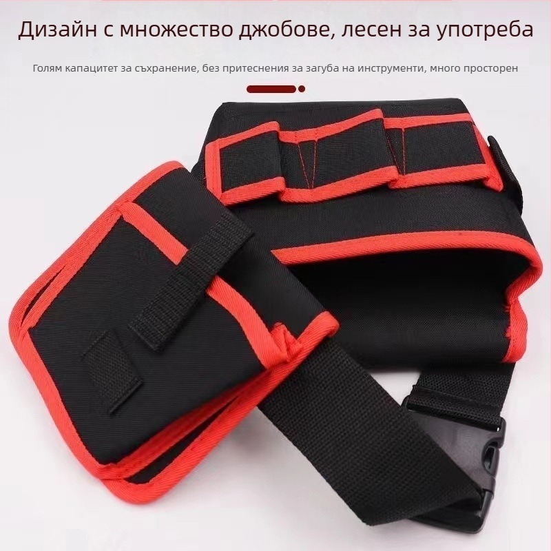 360° въртяща се чанта за инструменти за дърводелство – преносима платнена чанта за бормашина, здрава и издръжлива