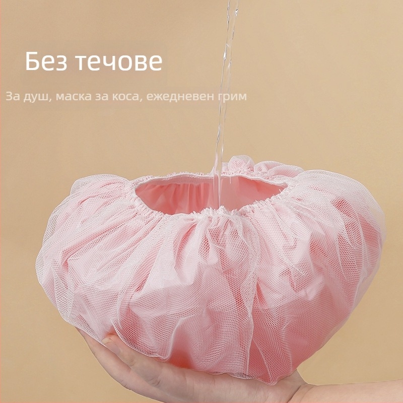 Шапка за душ | Водоустойчива, Устойчива на масло и дим, Повторно използваема | PE материал, За възрастни