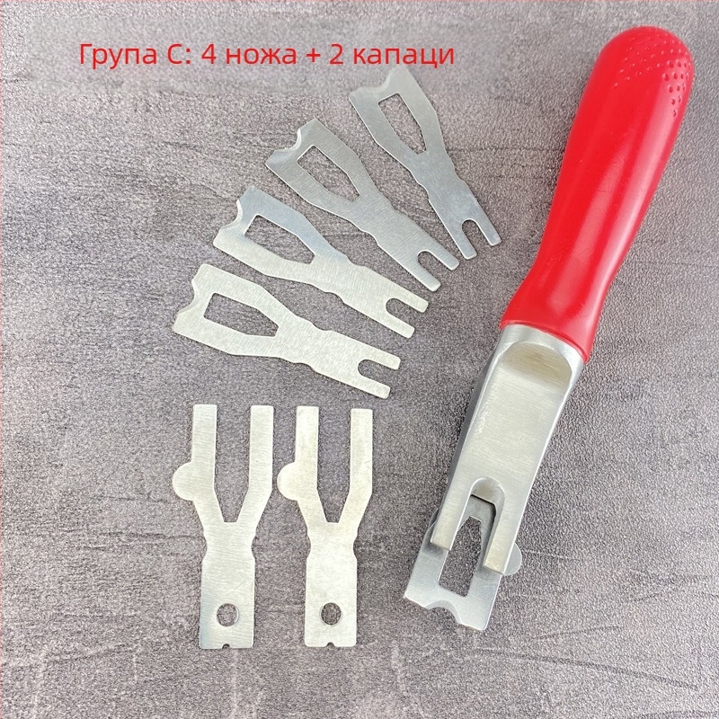 Уред за нивелиране и шпакловане: PVC заваръчни пръти и подова лопатка — модел Repair blade, ширина по поръчка