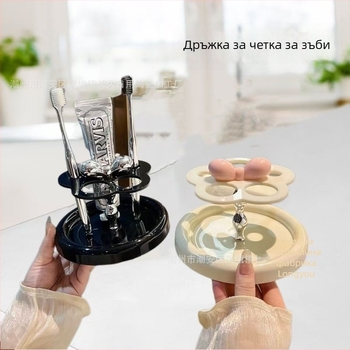 Държач за четки за зъби, акрилен, монтаж без пробиване, с отпечатано лого Pinko