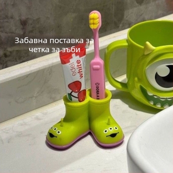Държач за четки за зъби от неръждаема стомана — монтаж без пробиване; вертикален дизайн; пакет от 500 броя