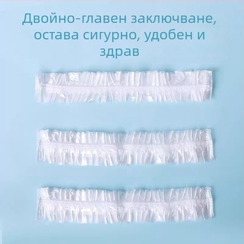 Еднократна шапка за душ – водоустойчива PE шапка за сушене на коса, бързо сушене, модел XRY5612 за домашна употреба