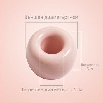 Керамична поставка за четки за зъби Chengmei Ceramics, монтаж без пробиване, керамична конструкция, възможност за печат на лого