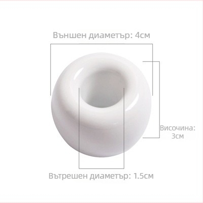 Керамична поставка за четки за зъби Chengmei Ceramics, монтаж без пробиване, керамична конструкция, възможност за печат на лого