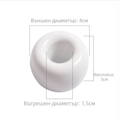 Керамична поставка за четки за зъби Chengmei Ceramics, монтаж без пробиване, керамична конструкция, възможност за печат на лого