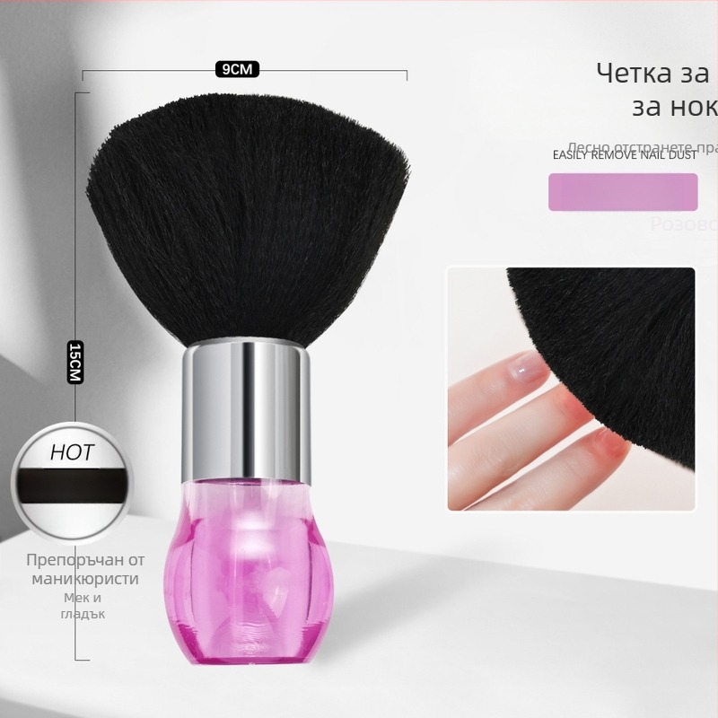 Маникюрна четка за прах и четка за почистване на коса с кристална глава — фризьорска специална четка, Hongnuo Beauty, Guangdong