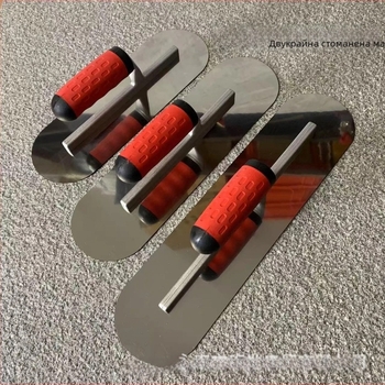 Putty scraper с двойно заоблена глава — finishing trowel за бетон, цимент и мазилка; самонивелиращ се