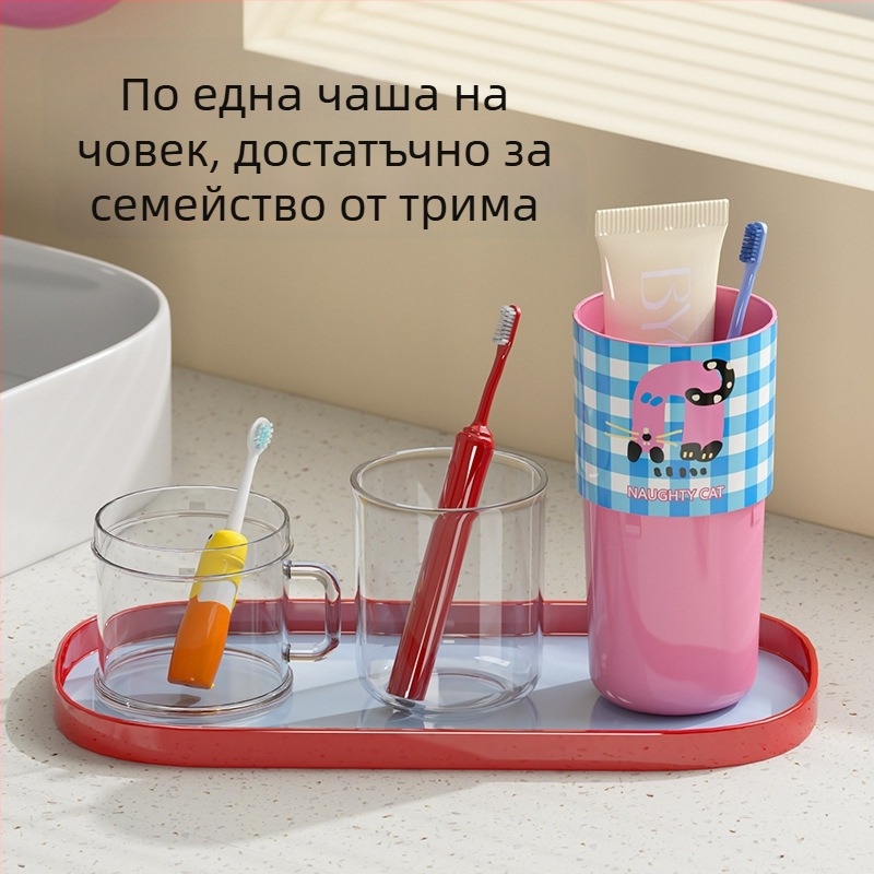 Държач за четки за зъби за пътуване, пластмасов, с лого, функция за съхранение, 60 броя в кутия, Orange Words