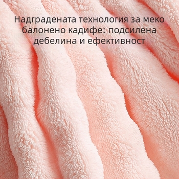Балонено кадифено шапче за сушене на коса, тип А, майчино-бебешки клас, удебелено, силно абсорбиращо, без изпадане на влакна, бързосъхнеща лента за глава