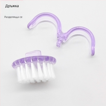 Четка за маникюр с рогов връх, преносима и многофункционална, прозрачна чистеща четка за прах от нокти, произход Гуанджоу