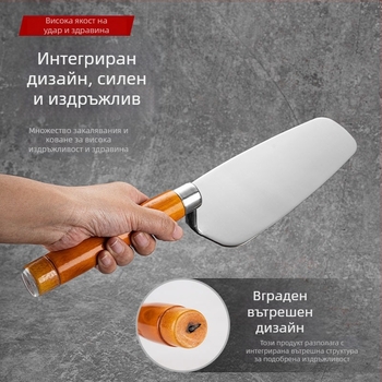 Едночастова конструкция от неръждаема стомана, модел Putty scraper, предназначен за декорация, с ергономична нехлъзгаща се дръжка.