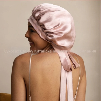 Копринена шапка за сън и душ от мулберийска коприна, 30-49 g, грижа за косата