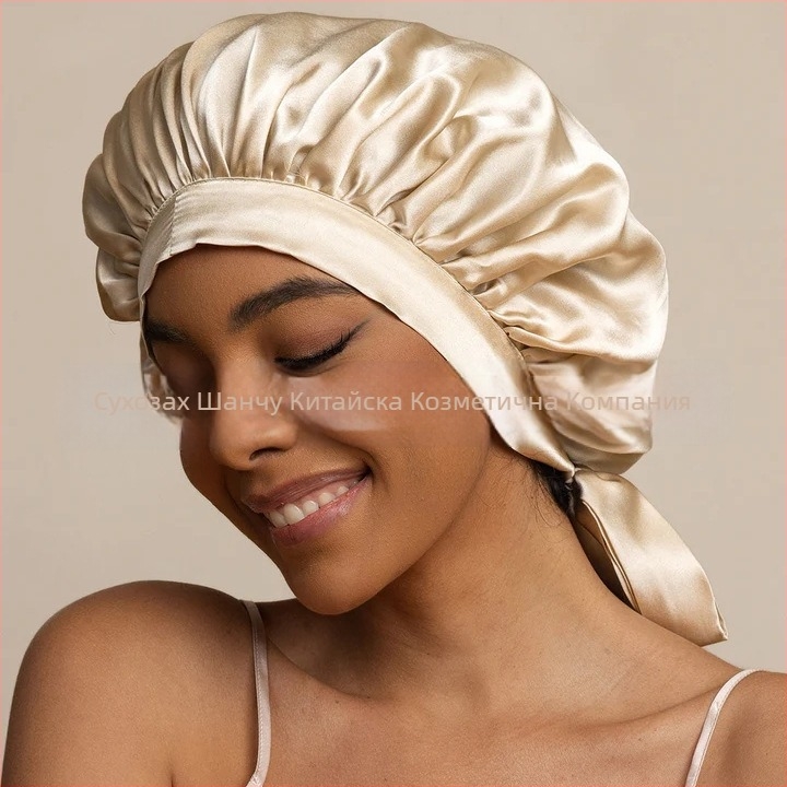 Копринена шапка за сън и душ от мулберийска коприна, 30-49 g, грижа за косата