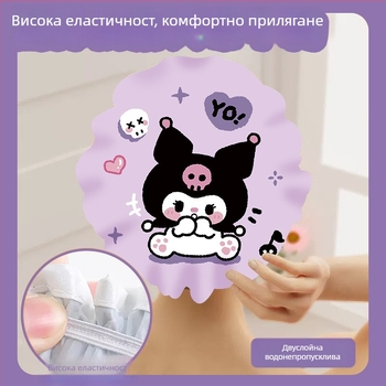 Детска мультяшна шапка за душ – двойно уплътнена, водоустойчива, против влажност, за домашна употреба
