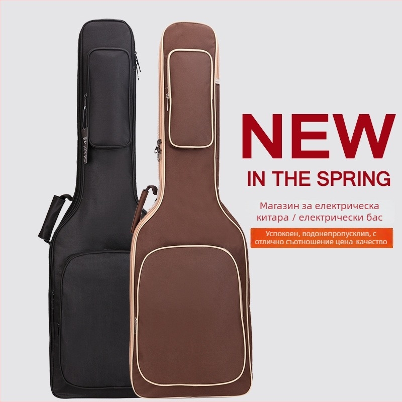Чанта за китара с удебелена пяна за подплата и плат Оксфорд, унисекс, с дръжка