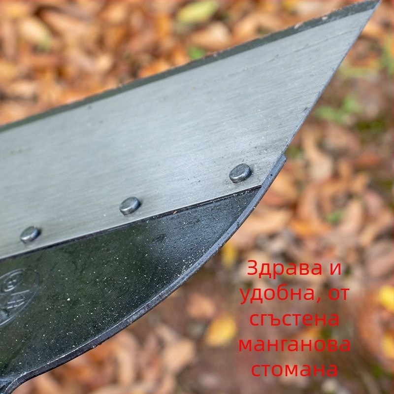 Мултифункционална стъргалка за стени със шпакловъчен нож — неръждаема стомана, удължена дървена дръжка