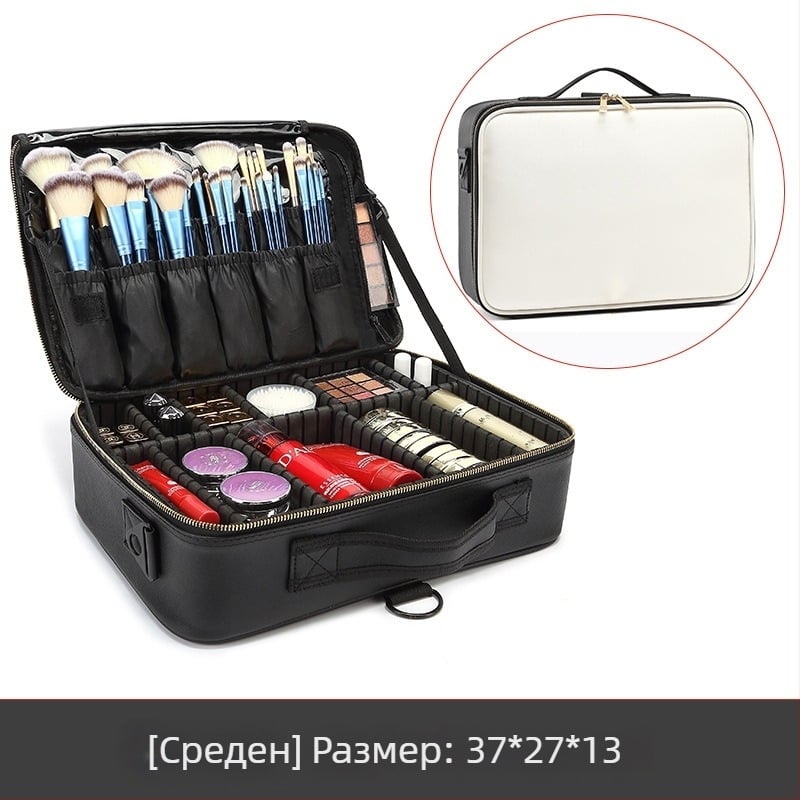 Козметична чанта – кубична форма, 600D оксфорд плат, модел 0998