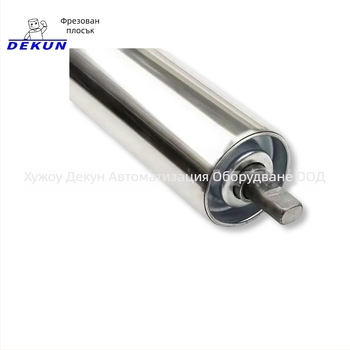 Безмоторен ролков конвейер Dekun; тръбни материали: неръждаема стомана и въглеродна стомана; подходящ за логистика, хранителна индустрия, складове и рафтове