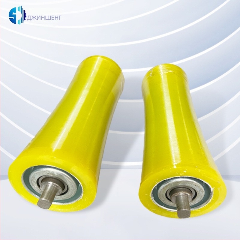 Ролка с гумено покритие и галванизиран барабан за конвейерни системи — марка This wins