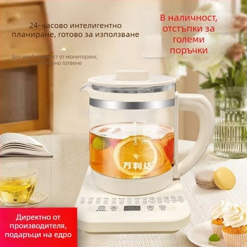 Здравословна кана за чай Dx-818, боросиликатно стъкло, 1.5–2 л, 220V, 500–1000W