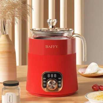 BAFFY ME8881 Здравословна тенджера за готвене, 300ml, 220V, 100W, боросиликатно стъкло корпус и вътрешен съд