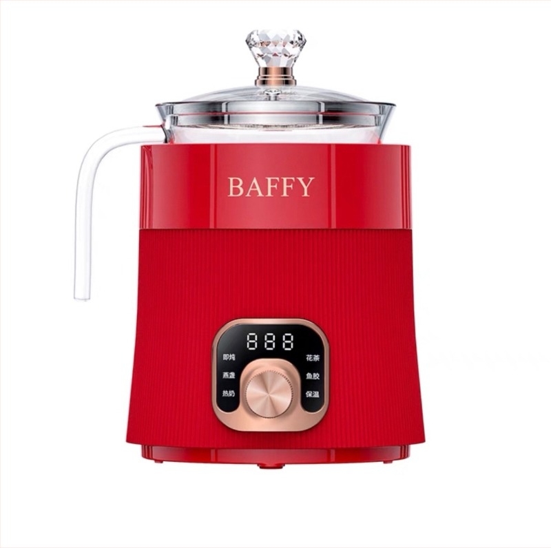 BAFFY ME8881 Здравословна тенджера за готвене, 300ml, 220V, 100W, боросиликатно стъкло корпус и вътрешен съд