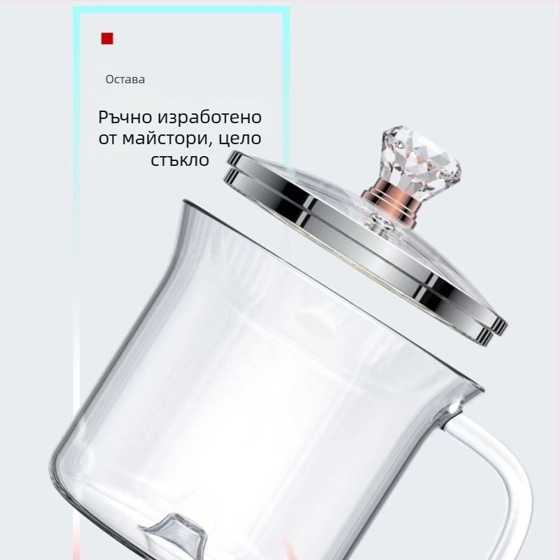BAFFY ME8881 Здравословна тенджера за готвене, 300ml, 220V, 100W, боросиликатно стъкло корпус и вътрешен съд