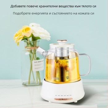 Здравословен чайник APJ-202, 1200 ml, 220V, 600W, боросиликатно стъкло