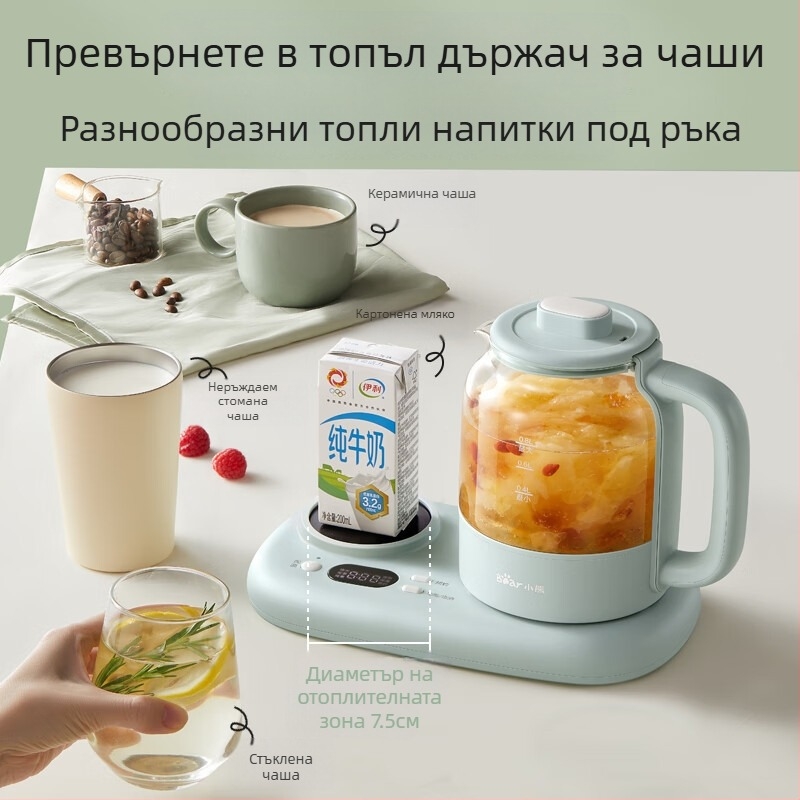 Bear здравословен чайник YSH-P08G7 с регулируема температура, капацитет ≤1 л, 220V, 500–1000W