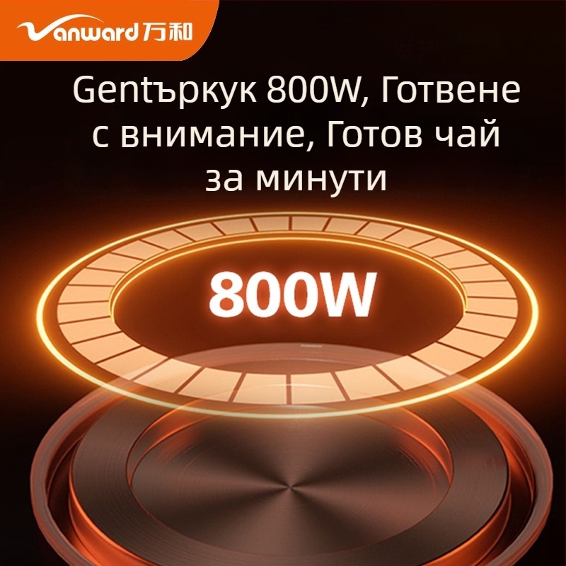 Health Pot чайник за здравословен чай с контрола на температурата, 1 л капацитет, 220 V, 300–350 W, керамична вътрешна камера, термостат с разширение на течността