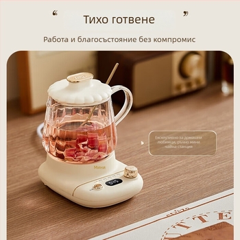 Little Bear 0,4 L здравословна тенджера със стъклен корпус, 360W, 220V, микрокомпютърно управление