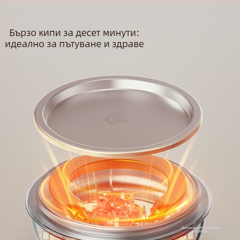 BRUNO здравословна тенджера за чай и вода All-in-One, модел Bxm801, 1 л, стъклен корпус, 220 V, 300–350 W